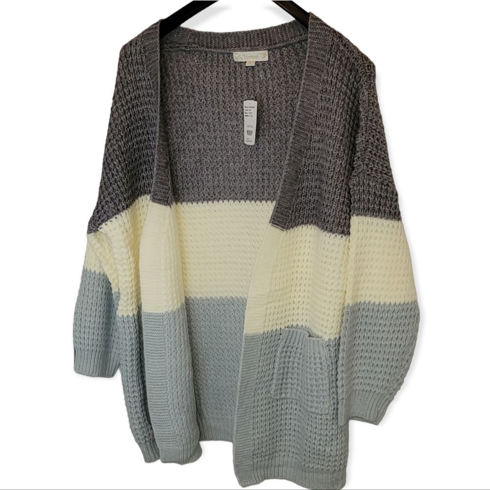 Women's Weekend Suzanne Betro Knit Sweater Cardigan Size 1X/2X